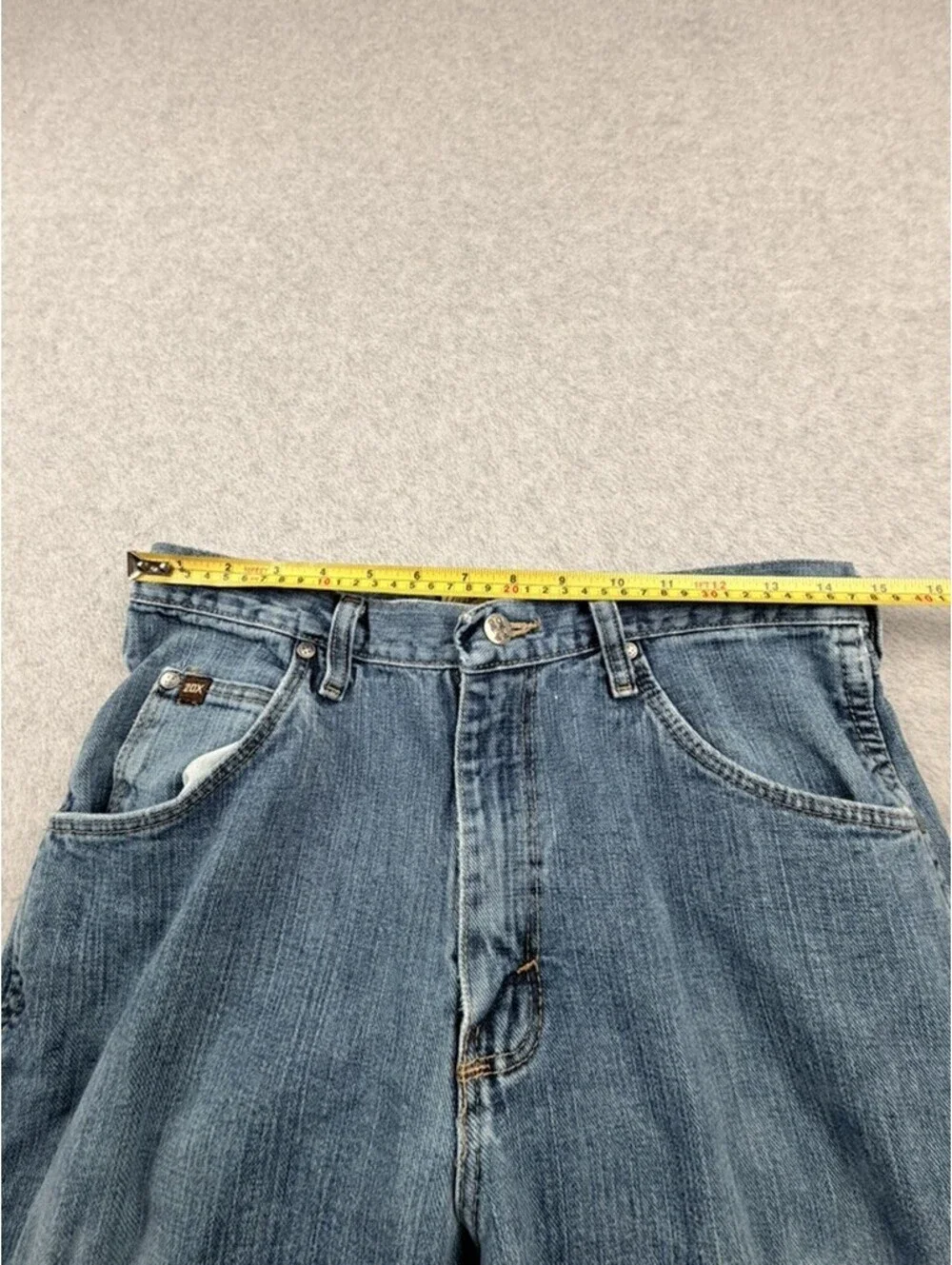 Wrangler 20X Mens Jeans 32x38 Straight Leg Blue Wash Denim 100 Cotton